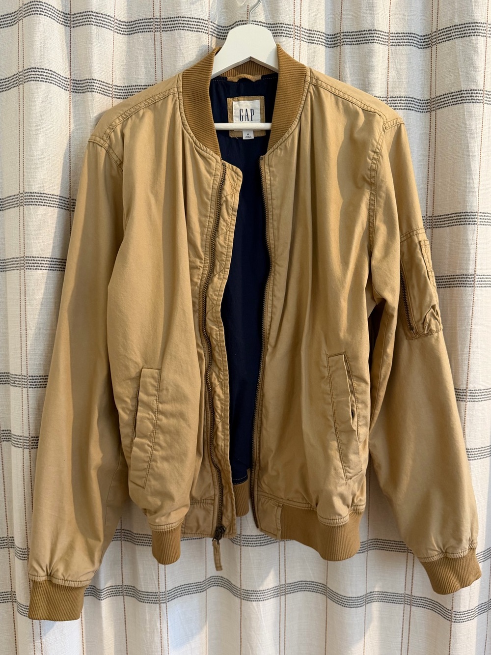 GAP Men's Khaki/Tan Bomber Jacket